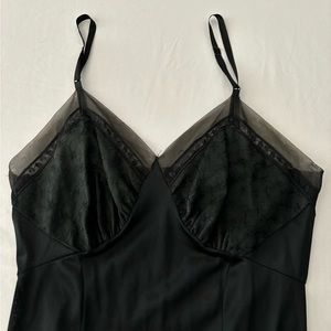 (Seamprufe) vintage black nightgown.